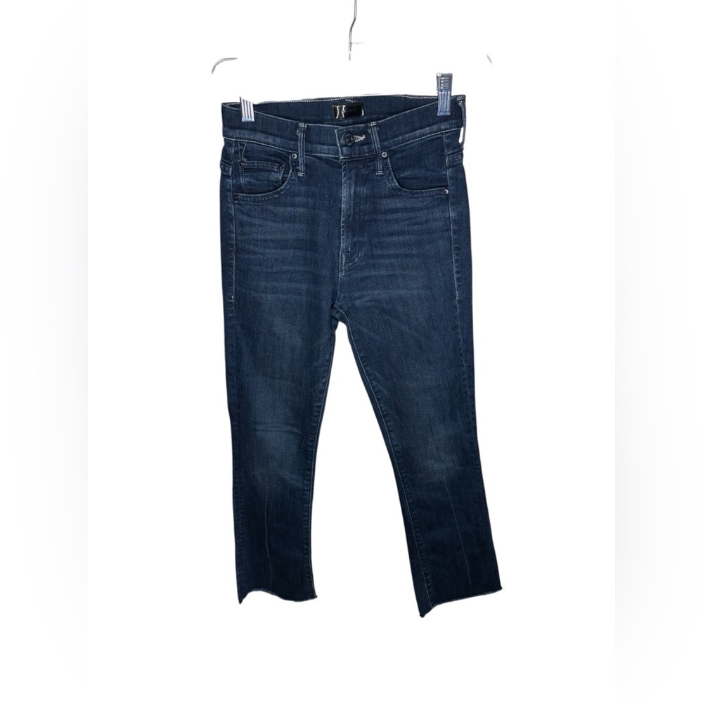Mother the inside crop step fray jeans size 24
